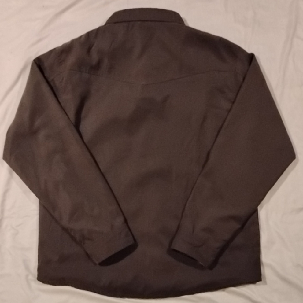 Men's Brownish Green Shirt Jacket - Picture 4 of 9